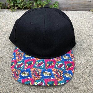 BLACKJACK Snapback Baseball Hat Black Pow Comics Adjustable Cap